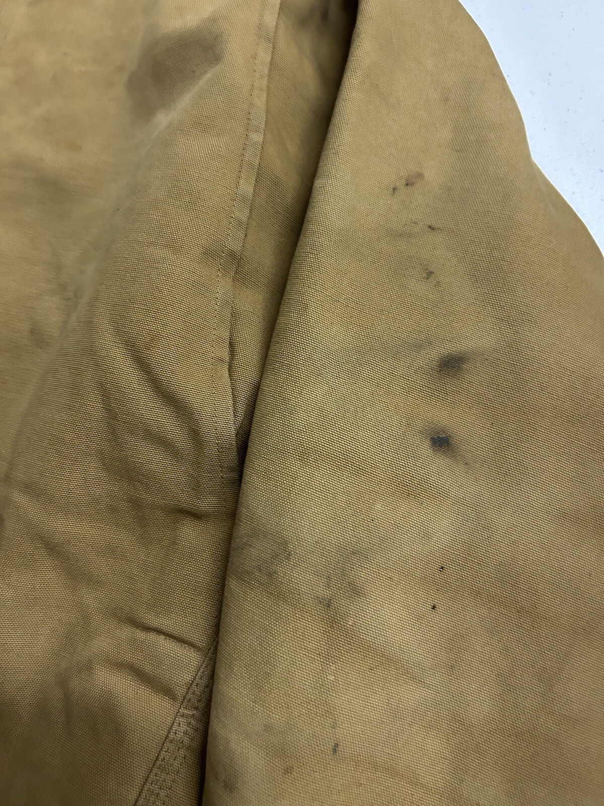 Vtg Carhartt Blanket Lined Chore Jacket Coat Mens Work Distressed Corduroy thumbnail 13