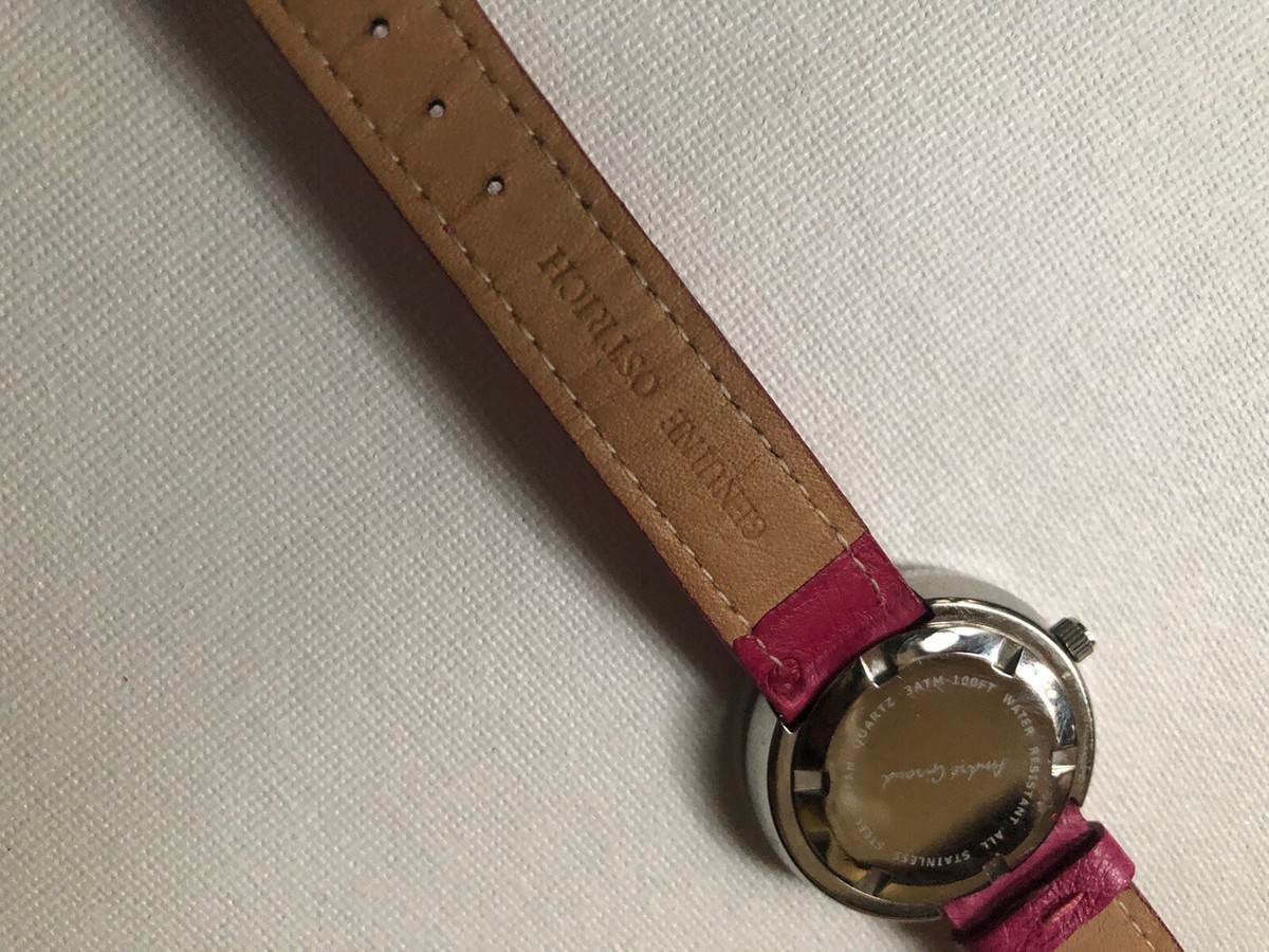 Andre Giroud Floating Pink Crystal Watch Andre Giroud Floating Crystal Watch New Battery Working  main image 2