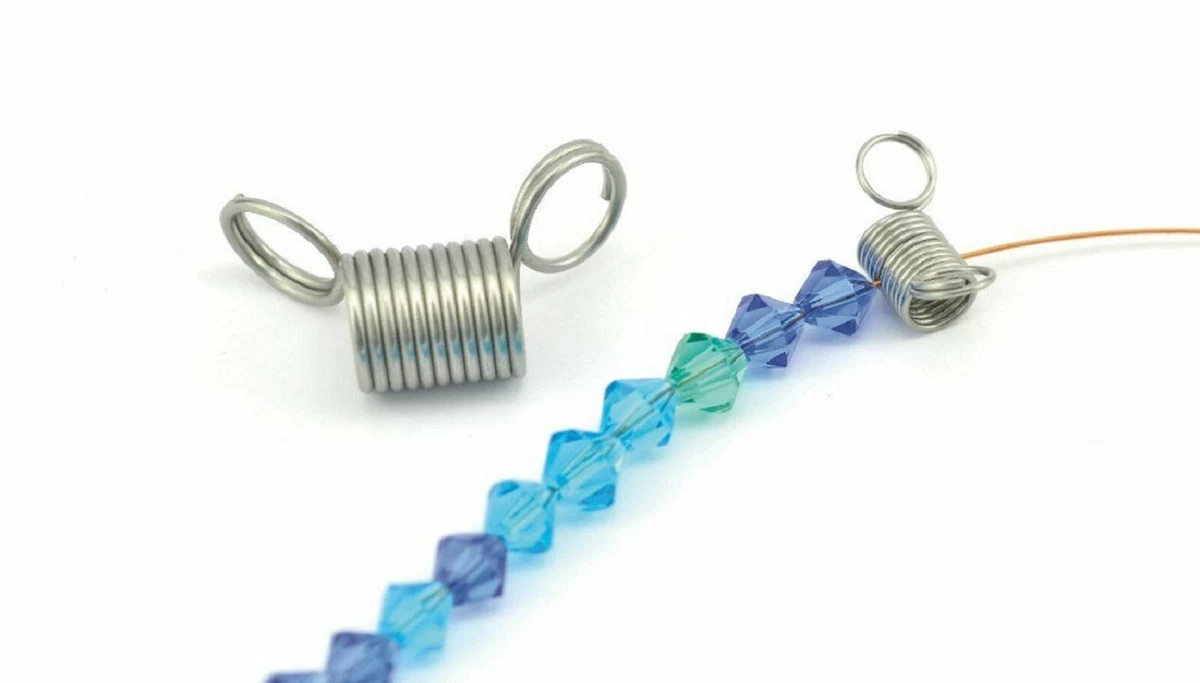 Beadalon Bead Stoppers prevent beads from falling off the end. Small 8 Pcs.  #110