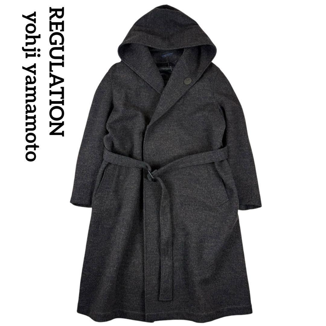 REGULATION Yohji Yamamoto フーデッド コート ＊ REGULATION Yohji Yamamoto フーデッド コート ＊