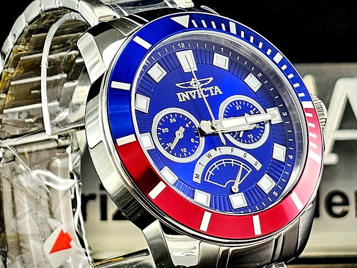 Invicta Pro Diver Men's Blue Dial Stainless Steel Bracelet 45mm