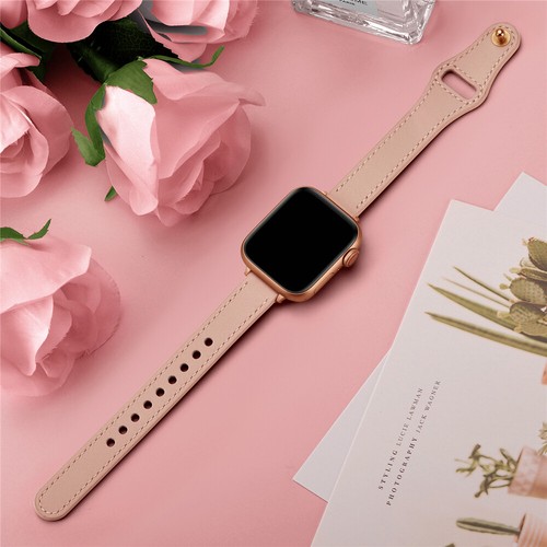 Cinturino iWatch sottile vera pelle per iWatch serie 10 9 8 7 6 5 4 SE Ultra - Foto 4 di 21