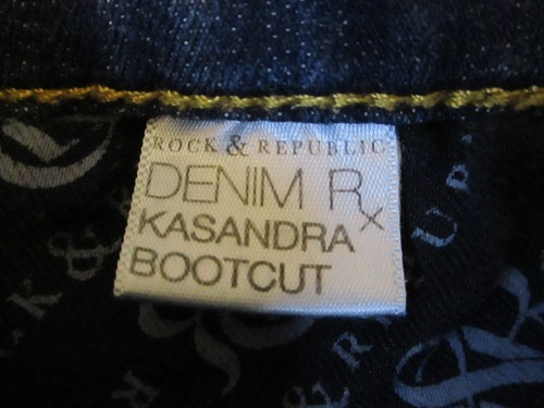 Rock Republic Jeans Womens 4L LONG Blue Denim Kasandra Bootcut Mid Rise 27x30 - Picture 10 of 20