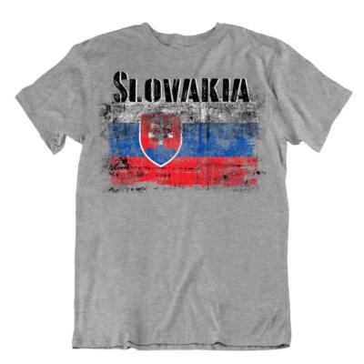 Slowakei T-Shirt Flaggen T-Stück Reise-Andenken Bluse Tee Slovakia flag Tops