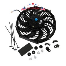 12 Inch Universal Slim Fan Push Pull Electric Radiator Cooling 12v Mount Kit