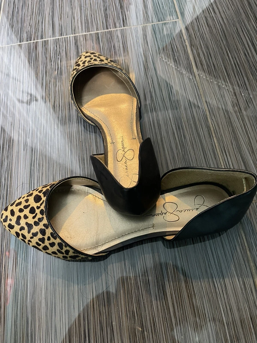 Jessica simpson sale leopard flats