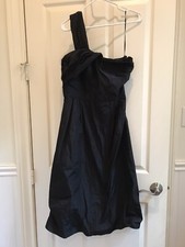 NWT Banana Republic one shoulder black cocktail dress sz 4