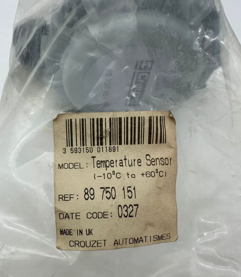 CROUZET 89 750 151 VENTILATION DUCT TEMPERATURE SENSOR -10°C TO +60°C - Image 2 of 4