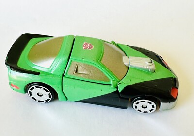Vintage 2001 Takara Transformers Spy Changers SIDE SWIPE Green