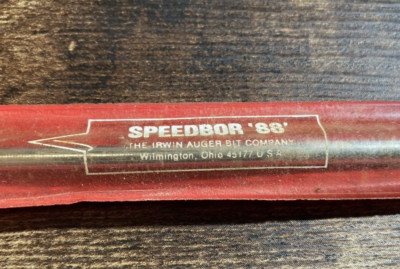 IRWIN SPEEDBOR 88-Plus Wood Drill Bit 3/8 (6) Inches Vintage Tool with Case