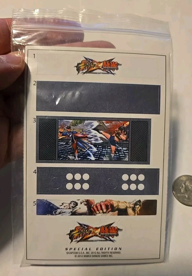 Pegatinas para Capcom Street Fighter X Tekken - Banco de monedas gabinete arcade de 5" 2012 Foto 3 de 3
