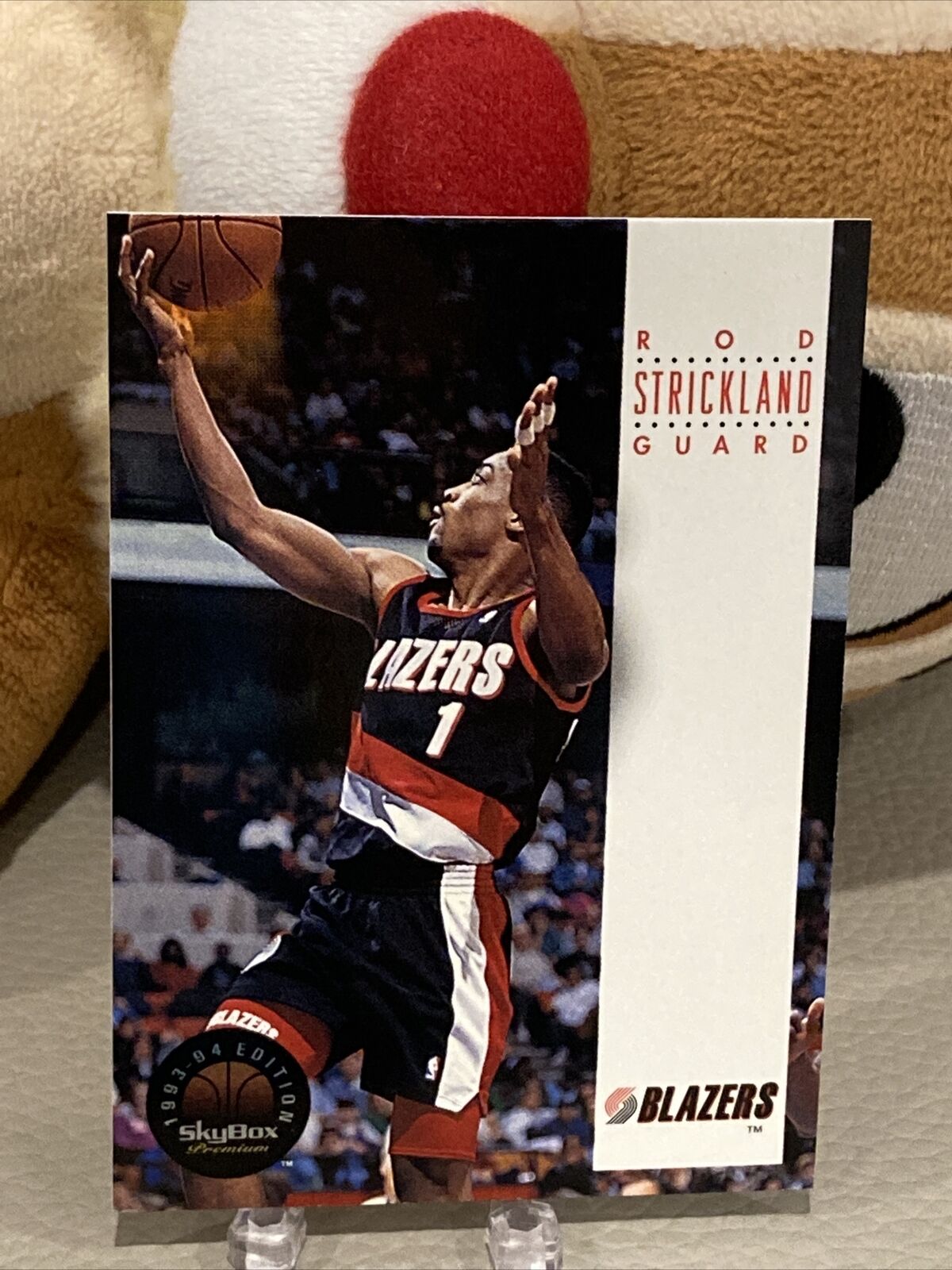 1995-96 NBA Hoops Buzzer Beater Rod Strickland Portland Trail Blazers #227  Card