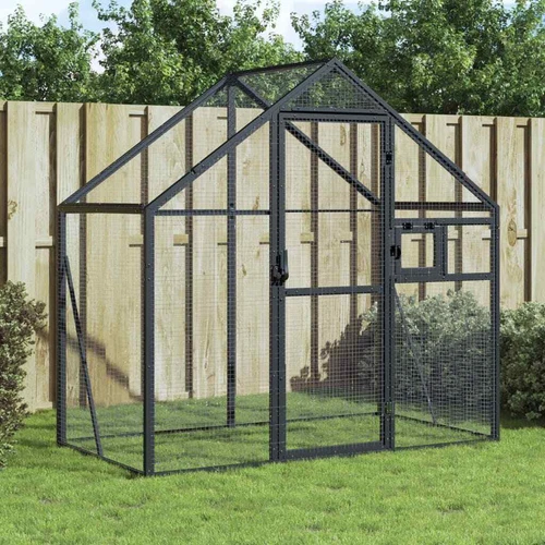 Voliere Vogelkäfig Vogelvoliere Freilaufgehege Vogelhaus Aluminium vidaXL - Bild 10 von 49