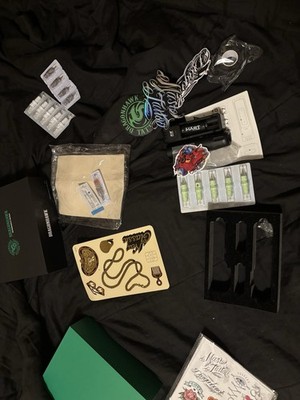 Dragonhawk X7 Wireless Tattoo Pen Kit Rotary Tattoo Machine 