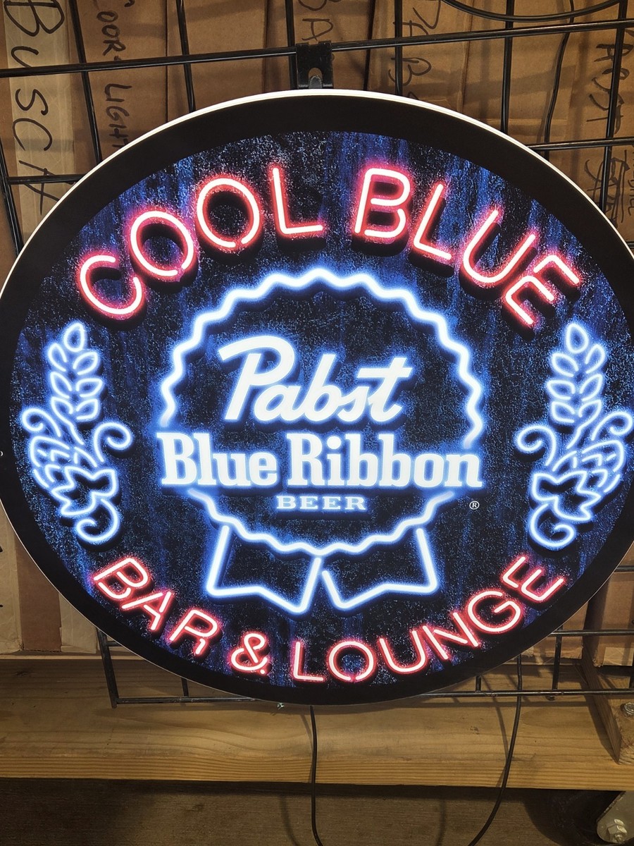 PABST BLUE RIBBON LED BEER SIGN Lighted Backlit 23