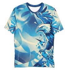 Geometrischer Adler Low - Poly T-Shirt | Mari...