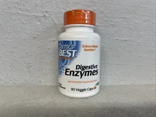 Doctor’s Best Digestive Enzymes Veggie Caps 90 Count 03/2027 New Sealed