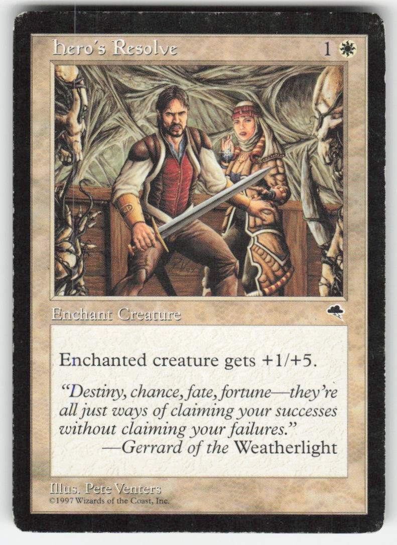 1997 Hero's Resolve Tempest 23 MTG