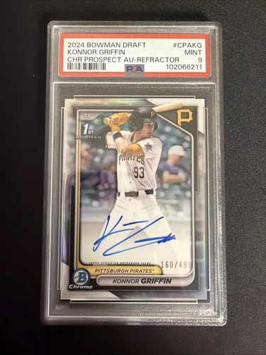 2024 Bowman Draft Konnor Griffin Refactor Auto /499 Psa 9