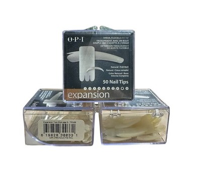 OPI Expansion Sheer - Flexible - Fit Nail Tips - 50 Tips - Natural - Size 9
