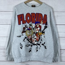 Vintage 1994 Florida Gators Looney Tunes Sweatshirt Size Large Breakthrough 90s