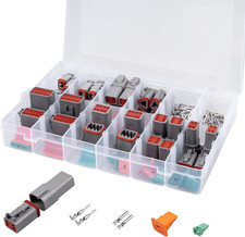 228 PCS Deutsch DT Connector Kit, 2, 3, 4, 6, 8, 12 Pin Gray Connector Assemblie