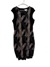 Cato Women's Black And Gray Sheath Dress Size 16