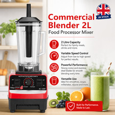 2L Commercial Food Blender Juicer Mixer Crusher Processor Grinder 4500W Maker ~