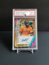 2020 Bowman Chrome YORDAN ALVAREZ RC Auto ROY Favorites Orange #/25 PSA 9 MINT