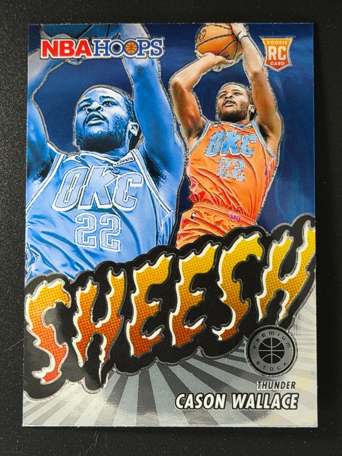 2023-24 Hoops Premium Stock - Sheesh Cason Wallace #3 Silver Prizm (RC)
