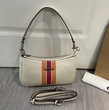 C.oach Teri Mini Crossbody Bag Stripes NEW CAL22