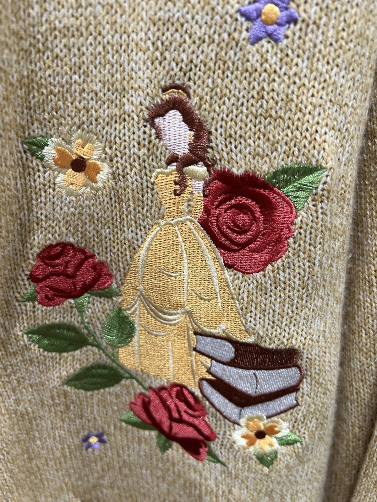 Disney Beauty And The Beast Roses & Friends Cardi… - image 6