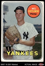 1969 Topps #470 Mel Stottlemyre Yellow Name Yankees COMMON VARIATION 1.5 - FAIR