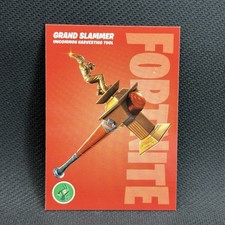 2021 Panini Fortnite Card #H8 Icicle / Grand Slammer Uncommon Harvesting Tool