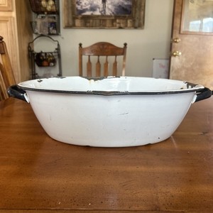 アンティーク　オーバルウォッシュタブ Enamel Wash Tub | eBay