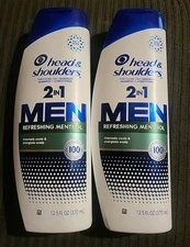 (2) Head & Shoulders 2IN1 Men Refreshing Menthol 12.5oz ~EXP: 3/26