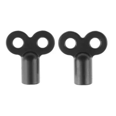 2Pack Exhaust Valve Key Zinc Alloy 25*26mm For Standard Heating Valves Black - Image 1 of 4