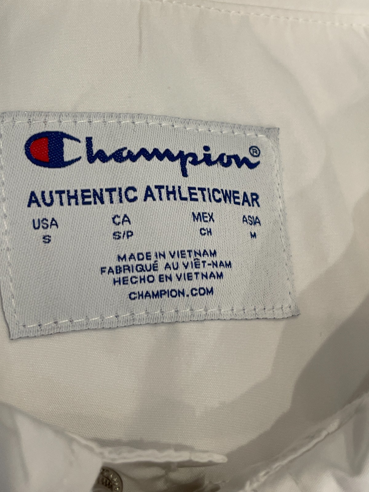 Champion Tennessee Vols Windbreaker Jacket Men S White Snap Button NCAA Football thumbnail 5