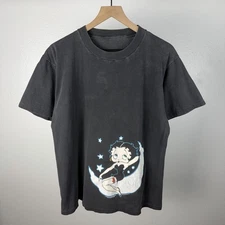 Vintage 90’s Betty Boop Moon Single Stitch 1994 GREAT FADE T Shirt Size Large