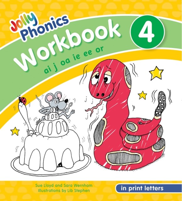 Jolly Phonics Workbook 4: In Print Letters (American  by Sue Lloyd PAPERBACK