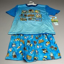 KOMAR KIDS Boys' Animal Crossing 2pc Pajama Set Blue Sz XL New 