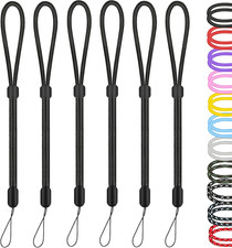 Hukado Hand Wrist Strap Lanyard, 6 Pack 9.5Inch Adjustable Nylon Wristlet Straps