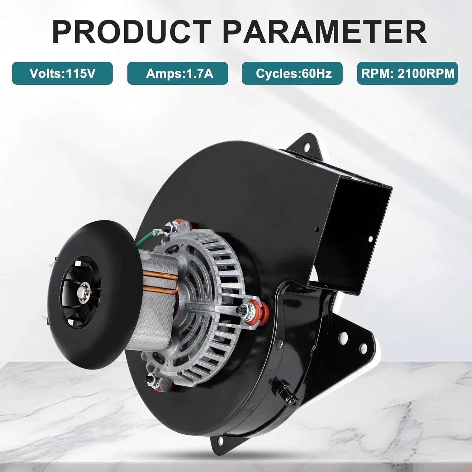 Replacement for Jakel J238-112-11258 Furnace Draft Inducer Blower Fan Motor New