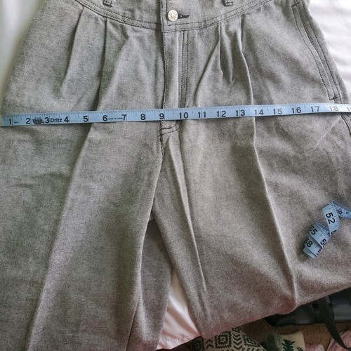 Vintage 80s Esprit Super High Waist Pleated Pants Tapered 1989 Pocket Logo - Picture 11 of 14
