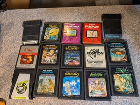 Atari 7800 Console With 15 Games In box Tested Defender Frogger Pac Man No dupes
