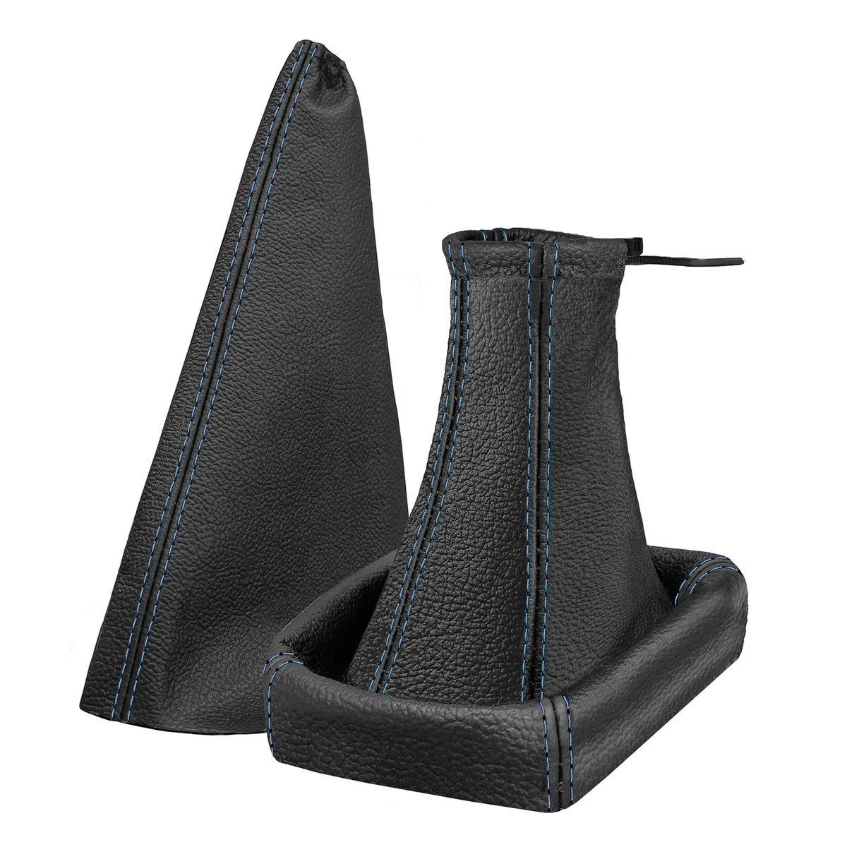 Cuffia Leva Cambio Pelle Nera Con Cornice Compatibile Con Lancia Ypsilon 843