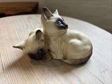 Royal Doulton Siamese Cats Figurine HN1296 – Twin Kittens – England Vintage