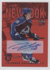2021-22 Fleer Ultra Rookies Red Rainbow Foil 7/25 Tier 2 Alex Newhook Auto 0il7