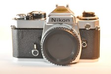 Nikon FE 35mm Film camera body Meter shutter works has other issues NO RETURN