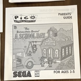 SEGA Pico System Manuals & Parents' Guides Lot - English - Original